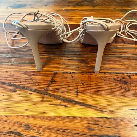 ASOS tan lace up heels. Size 8, 4.5” heel - Picture 4 of 7